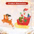 Lighted Christmas Santa on Sleigh with Reindeer and LED Lights B593-CM25022US