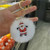 U.S. High Fashion Christmas Series Lovely White Fluffy Ball Design Key Chain - Santa Claus A392-fakc0022