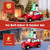 8 Feet Wide Inflatable Santa Claus Driving a Car with LED and Air Blower B593-CM24095US