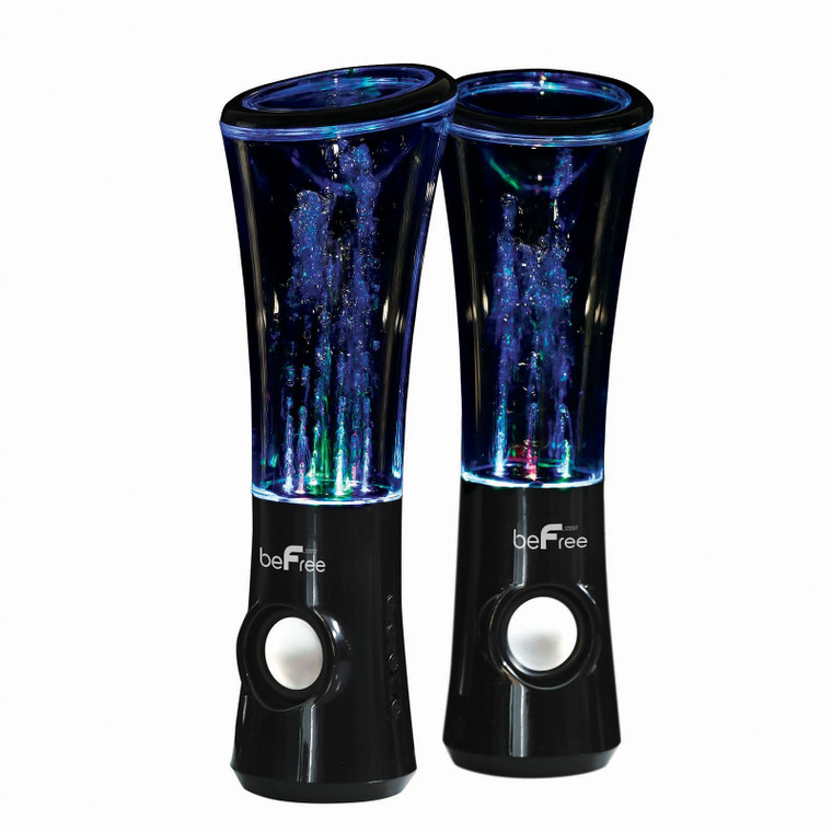 beFree Sound Multimedia Sound Reactive Color Changing LED and Dancing Water Bluetooth Computer Spea D970-BFS-167