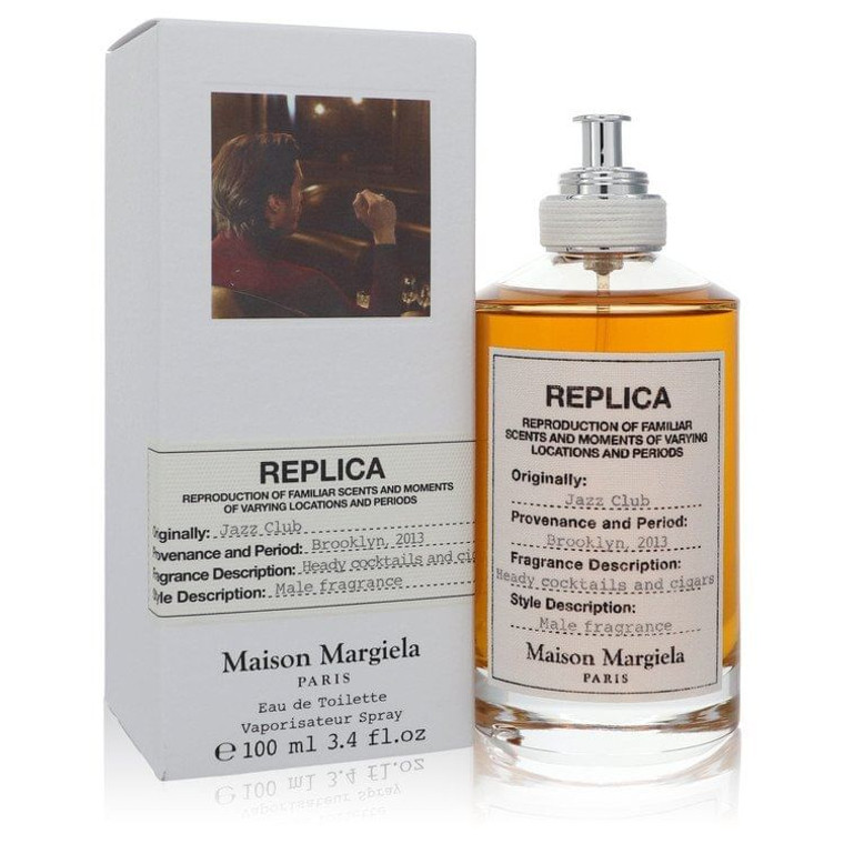 Replica Jazz Club by Maison Margiela Eau De Toilette Spray (Unisex) 3.4 oz (Men) V728-555600 Replica Jazz Club by Maison Margiela Eau De Toilette Spray (Unisex) 3.4 oz (Men) V728-555600