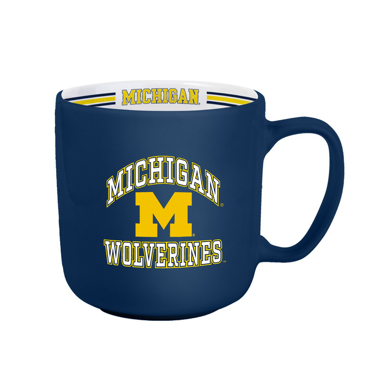 Michigan Wolverines Coffee Mug 15oz Stripe Design Z157-9738115359 Michigan Wolverines Coffee Mug 15oz Stripe Design Z157-9738115359