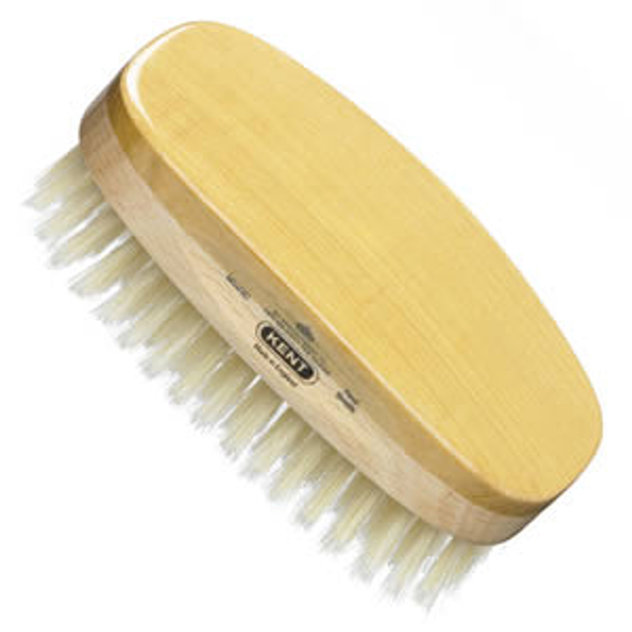 Kent Hair Brush, Rectangular, Satinwood, Soft White Bristle Kent