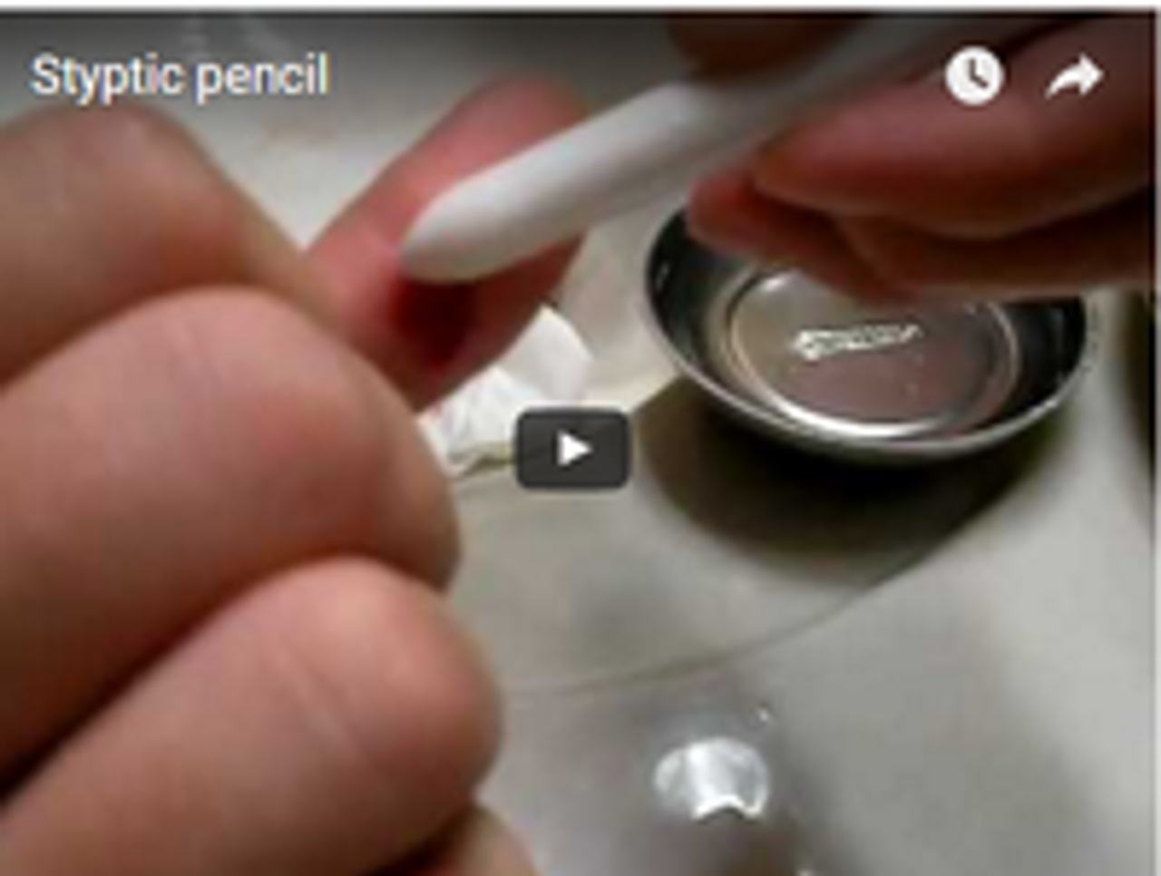 How to Use a Styptic Pencil to Stop Bleeding Video Clubman Online