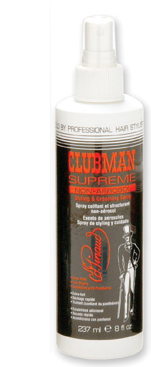 Clubman Supreme Hair Spray, Non-Aerosol Pump, 8 oz - Pinaud Clubman