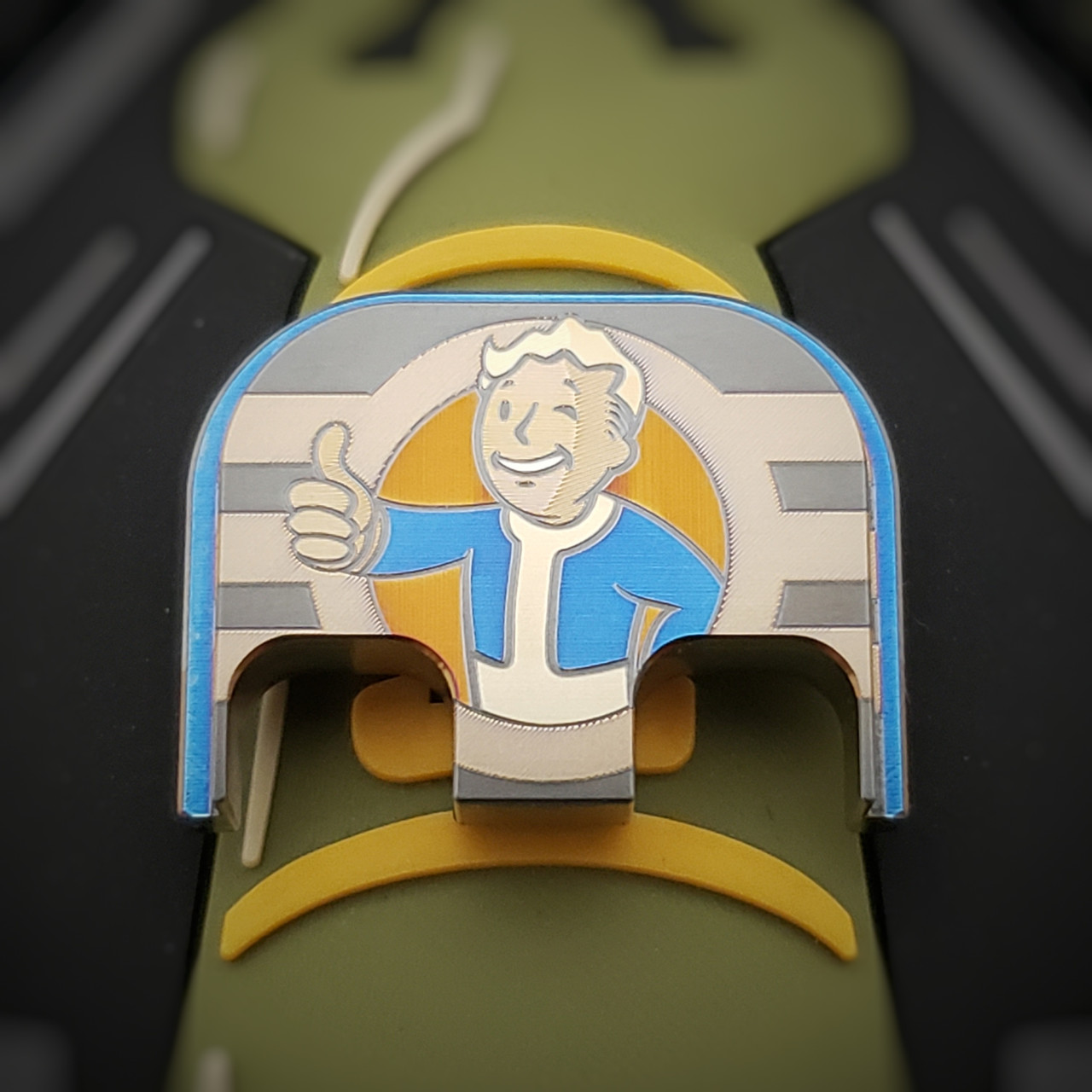LaserStrike™ Titanium Slide Plate - Pip boy