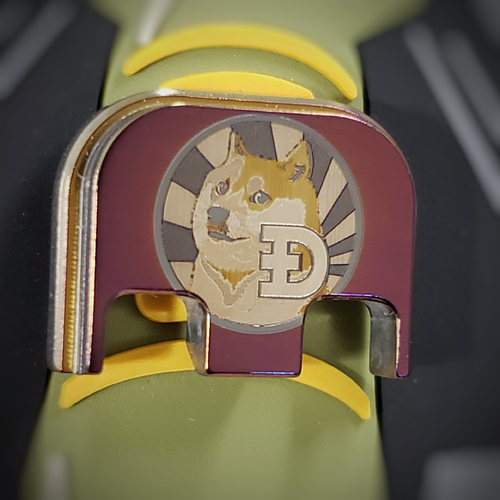 LaserStrike™ Titanium Slide Plate - Dogecoin