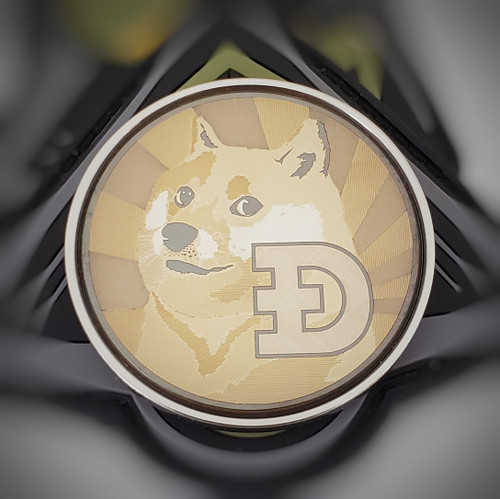 LaserStrike™ Titanium Coin - Dogecoin