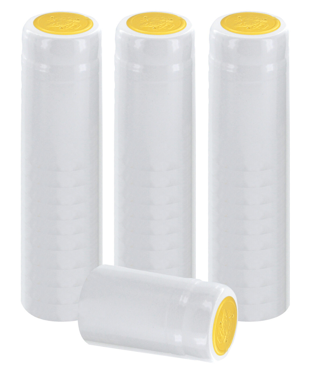 WHITE PVC SHRINK CAPSULES 30 Pack