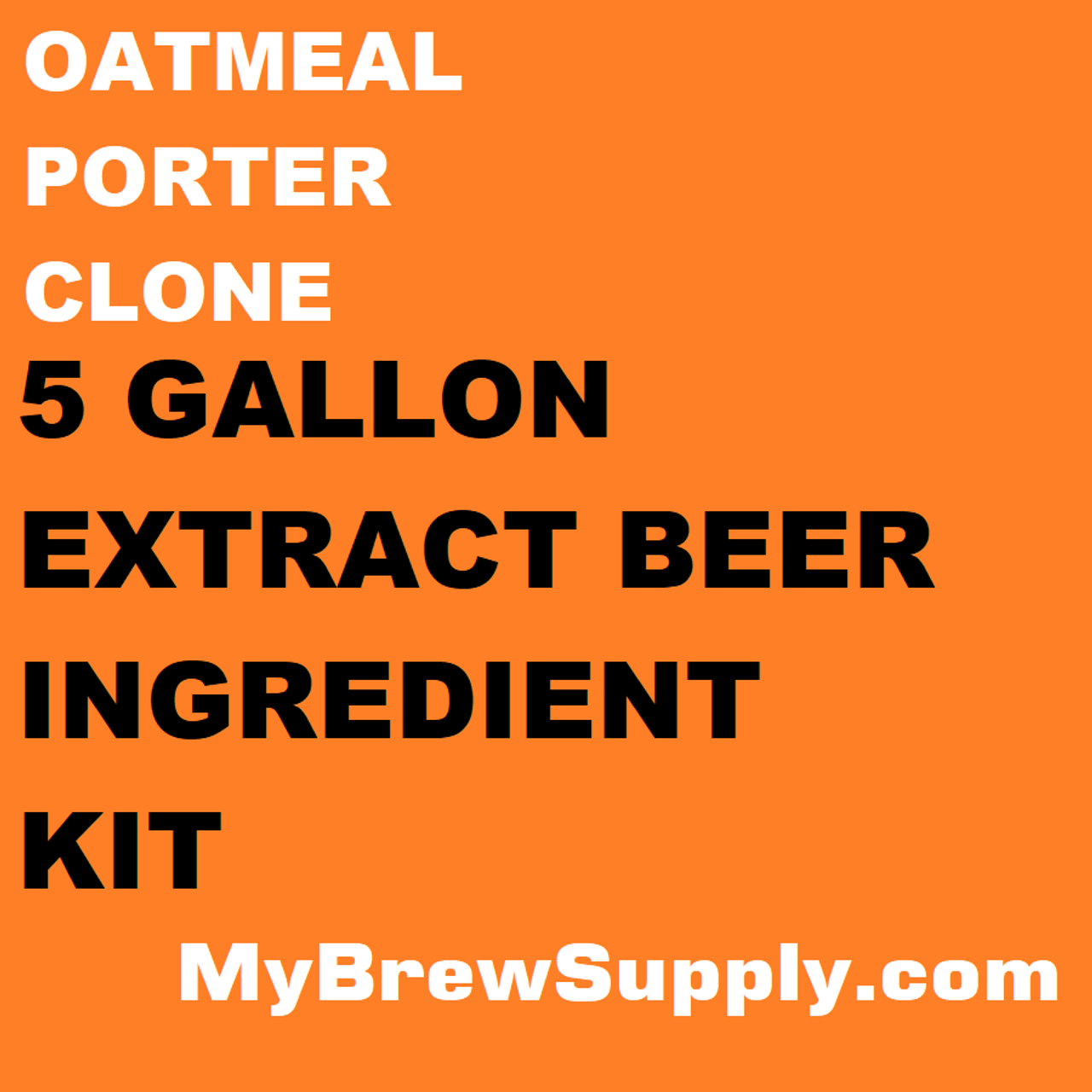 Oatmeal Porter Clone Highland Brewing Co. by My Brew Supply beer