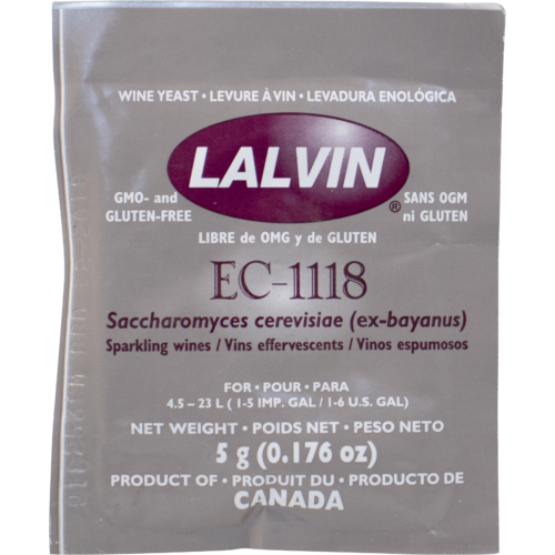 EC1118 LALVIN ACTIVE FREEZE DRIED WINE YEAST My Brew Supply