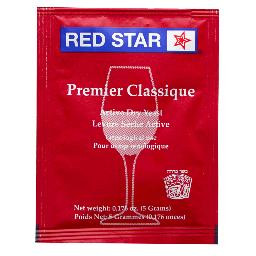 PREMIER CLASSIQUE RED STAR 5 GRAM WINE YEAST My Brew Supply