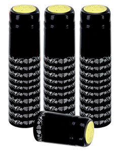 BLACK/SILVER GRAPES PVC SHRINK CAPSULES 30 Pack BLACK/SILVER GRAPES PVC SHRINK CAPSULES 30 Pack