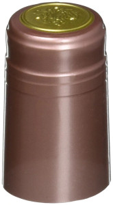 DUSTY ROSE PVC SHRINK CAPSULES 12/BAG DUSTY ROSE PVC SHRINK CAPSULES 12/BAG