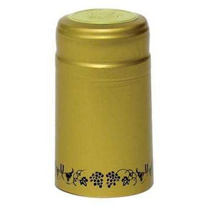 GOLD/BLACK GRAPES PVC SHRINK CAPSULES 12 Pack GOLD/BLACK GRAPES PVC SHRINK CAPSULES 12 Pack