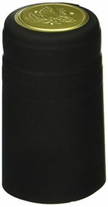 BLACK PVC SHRINK CAPSULES 12 Pack BLACK PVC SHRINK CAPSULES 12 Pack