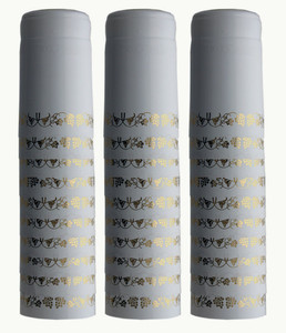 WHITE/GOLD GRAPES PVC SHRINK CAPSULES 30 Pack WHITE/GOLD GRAPES PVC SHRINK CAPSULES 30 Pack