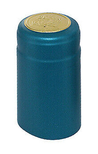 METALLIC SOLID LIGHT BLUE PVC SHRINK CAPSULES 12 Pack METALLIC SOLID LIGHT BLUE PVC SHRINK CAPSULES 12 Pack