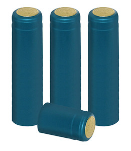 METALLIC SOLID LIGHT BLUE PVC SHRINK CAPSULES 30 Pack METALLIC SOLID LIGHT BLUE PVC SHRINK CAPSULES 30 Pack