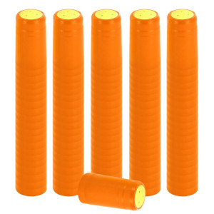 ORANGE PVC SHRINK CAPSULES 100 pack ORANGE PVC SHRINK CAPSULES 100 pack
