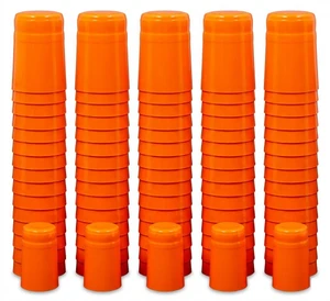 ORANGE PVC SHRINK CAPSULES 100 Pack