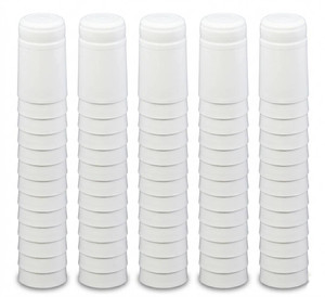WHITE PVC SHRINK CAPSULES 100 Pack