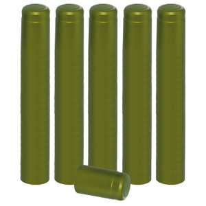 METALLIC LIME GREEN PVC SHRINK CAPSULES 100 packs METALLIC LIME GREEN PVC SHRINK CAPSULES 100 packs