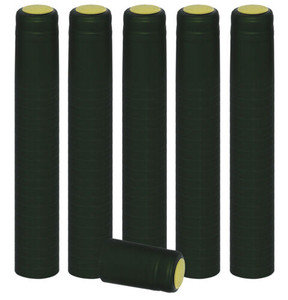 METALLIC SOLID GREEN PVC SHRINK CAPSULES 100 Pack METALLIC SOLID GREEN PVC SHRINK CAPSULES 100 Pack