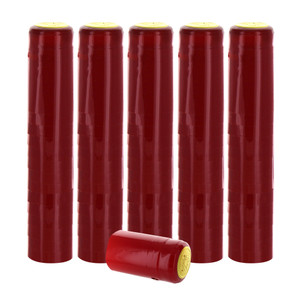 METALLIC SOLID RUBY RED PVC SHRINK CAPSULES 100 Pack METALLIC SOLID RUBY RED PVC SHRINK CAPSULES 100 Pack