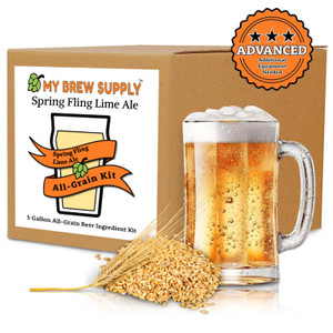 Spring Fling Lime Ale by My Brew Supply beer ingredient kit makes 5 gal All Grain Advanced Spring Fling Lime Ale by My Brew Supply beer ingredient kit makes 5 gal All Grain Advanced