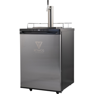KOMOS® Kegerator with 1 NukaTap® Stainless Steel Faucets and tower KOMOS® Kegerator with 1 NukaTap® Stainless Steel Faucets and tower