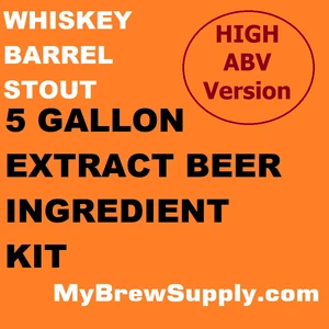 Whiskey Barrel Stout HIGH ABV My Brew Supply Premium 5 gallon beer ingredient kit