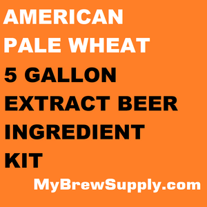 American Pale Wheat My Brew Supply Premium 5 gallon beer ingredient kit American Pale Wheat My Brew Supply Premium 5 gallon beer ingredient kit