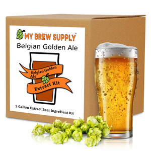 Belgian Golden Ale My Brew Supply Premium 5 gallon beer ingredient kit Belgian Golden Ale My Brew Supply Premium 5 gallon beer ingredient kit