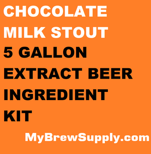 Chocolate Milk Stout My Brew Supply Premium 5 gallon beer ingredient kit Chocolate Milk Stout My Brew Supply Premium 5 gallon beer ingredient kit