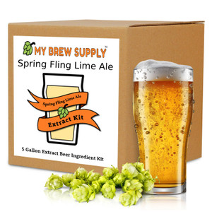 Spring Fling Lime Ale My Brew Supply Premium 5 gallon beer ingredient kit Spring Fling Lime Ale My Brew Supply Premium 5 gallon beer ingredient kit