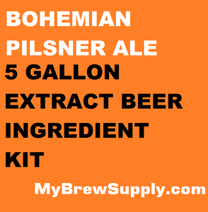 Bohemian Pilsner Ale My Brew Supply Premium 5 gallon beer ingredient kit Bohemian Pilsner Ale My Brew Supply Premium 5 gallon beer ingredient kit