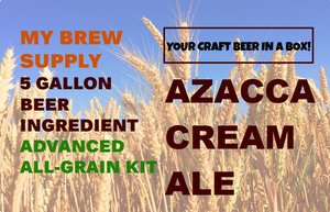 Azacca Cream Ale My Brew Supply All Grain Advanced 5 gallon beer ingredient kit Azacca Cream Ale My Brew Supply All Grain Advanced 5 gallon beer ingredient kit