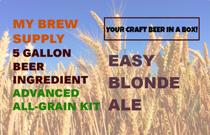 Easy Blonde Ale My Brew Supply All Grain Advanced 5 gallon beer ingredient kit Easy Blonde Ale My Brew Supply All Grain Advanced 5 gallon beer ingredient kit