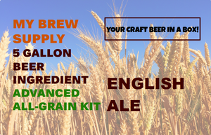 English Ale My Brew Supply All Grain Advanced 5 gallon beer ingredient kit English Ale My Brew Supply All Grain Advanced 5 gallon beer ingredient kit