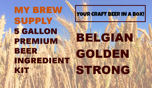 Belgian Golden Strong My Brew Supply All Grain Advanced 5 gallon beer ingredient kit Belgian Golden Strong My Brew Supply All Grain Advanced 5 gallon beer ingredient kit