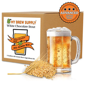 White Chocolate Stout by My Brew Supply beer ingredient kit makes 5 gal All Grain Advanced White Chocolate Stout by My Brew Supply beer ingredient kit makes 5 gal All Grain Advanced
