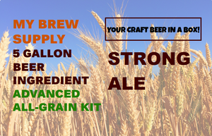 Strong Ale My Brew Supply All Grain Advanced 5 gallon beer ingredient kit Strong Ale My Brew Supply All Grain Advanced 5 gallon beer ingredient kit