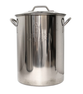 BREWER'S BEST 8 Gallon BASIC Kettle Undrilled Stainless Steel Homebrew Kettle BREWER'S BEST 8 Gallon BASIC Kettle Undrilled Stainless Steel Homebrew Kettle