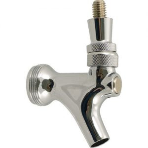 Beer Faucet - Chrome With Brass Lever Beer Faucet - Chrome With Brass Lever