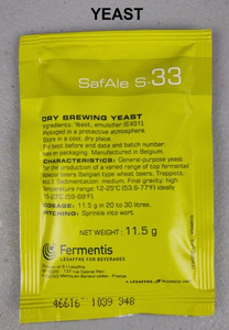 Fermentis Belgian Ale Dry Yeast - Safale S-33 Fermentis Belgian Ale Dry Yeast - Safale S-33