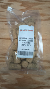 7 x 1 3/4 Neutrocork Corks 30 ct.