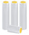 WHITE PVC SHRINK CAPSULES 30 Pack