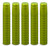 METALLIC LIME GREEN PVC SHRINK CAPSULES 100 Pack