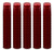 METALLIC SOLID RUBY RED PVC SHRINK CAPSULES 100 Pack